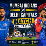 मुंबई इंडियन्स वि दिल्ली कॅपिटल्स सामन्याचे स्कोअरकार्ड