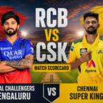 Royal Challengers Bengaluru Vs Chennai Super Kings Match Scorecard