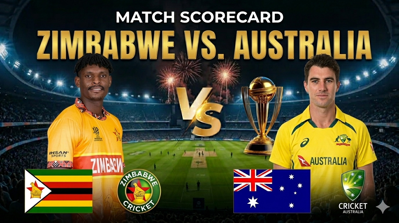 Zimbabwe National Cricket Team Vs Australia National Cricket Team Match Scorecard