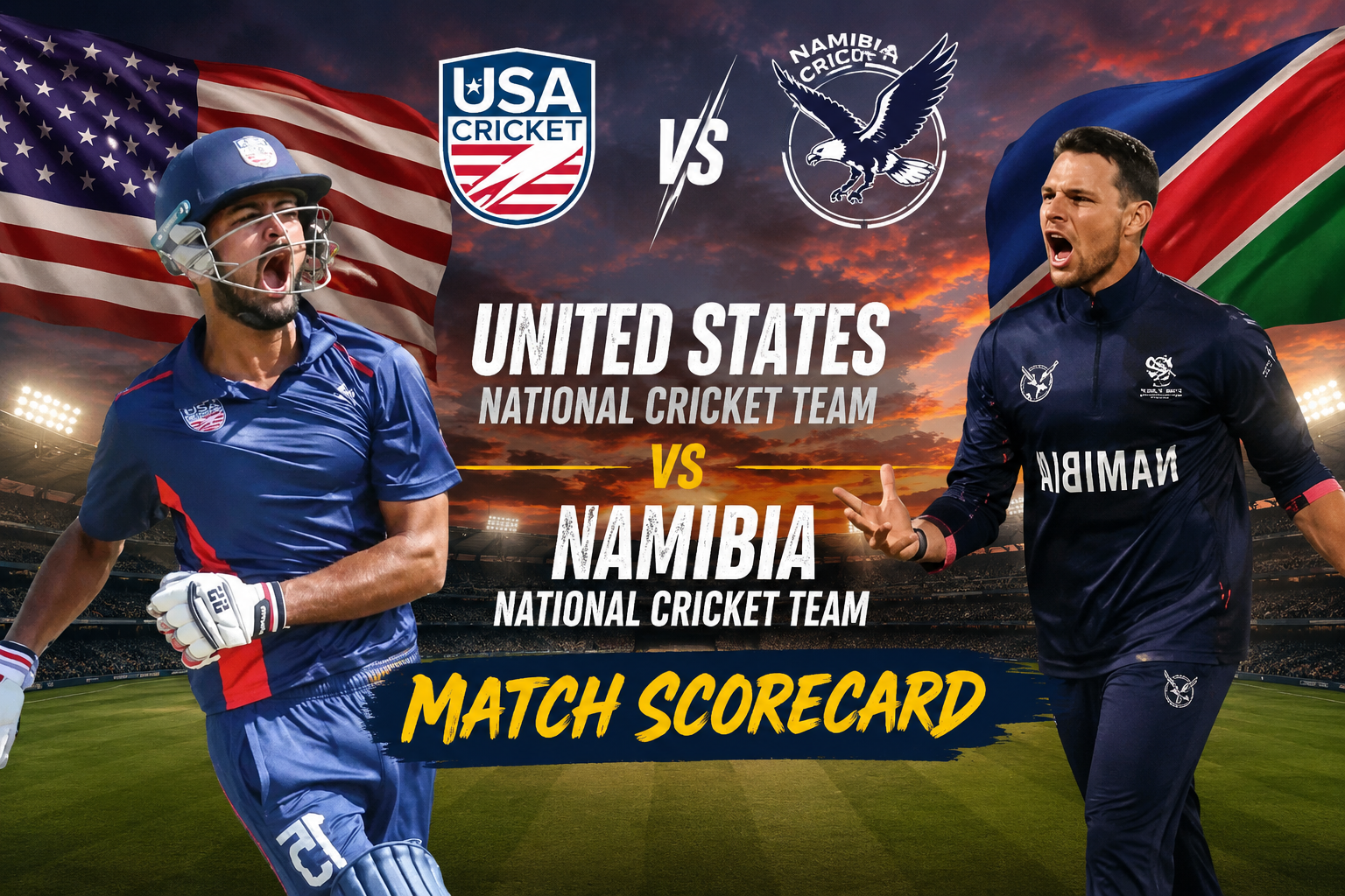 United States National Cricket Team vs Namibia National Cricket Team Match Scorecard