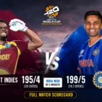 West Indies Cricket Team vs India National Cricket Team Match Scorecard