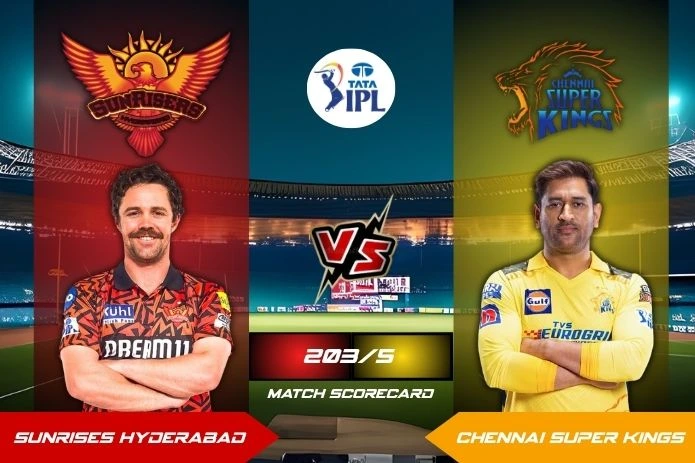 Sunrises Hyderabad vs Chennai Super Kings Match Scorecard