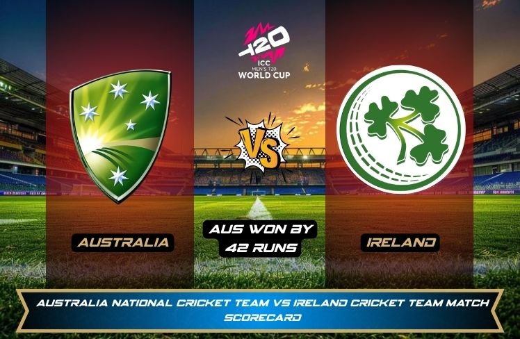 australia national cricket team vs ireland cricket team match scorecard