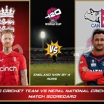 england cricket team vs nepal national cricket team match scorecard