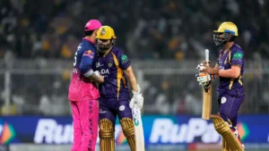 kkr vs rr 284 scorecard