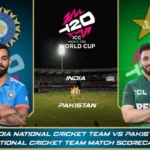 India National Cricket Team vs Pakistan National Cricket Team Match Scorecard