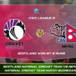 scotland national cricket team vs nepal national cricket team match scorecard