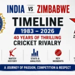 India National Cricket Team vs Zimbabwe National Cricket Team Timeline: 40 Years of Legendary Cricket Moments