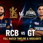Royal Challengers Bengaluru vs Gujarat Titans Timeline: Complete Match Recap, Scorecard & Highlights