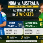 India National Cricket Team vs Australian Men’s Cricket Team Match Scorecard