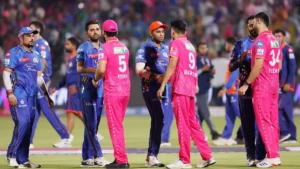 मुंबई इंडियन्स वि राजस्थान रॉयल्स सामन्याचे स्कोअरकार्ड