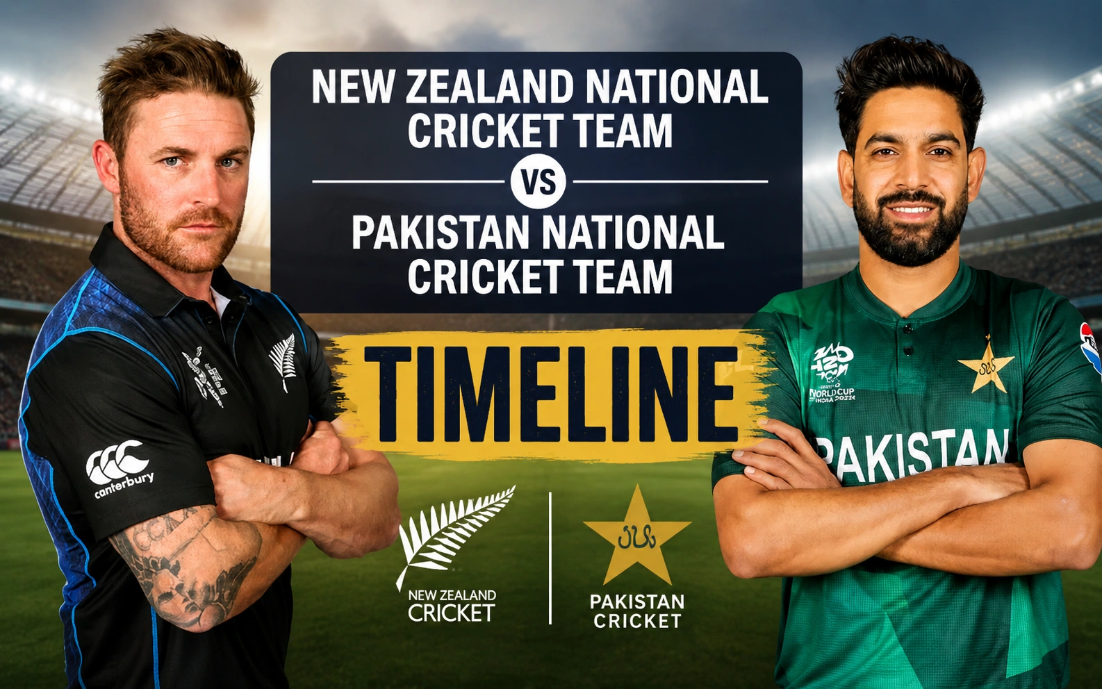 New Zealand National Cricket Team vs Pakistan National Cricket Team Timeline: Complete Head-to-Head History & Match Records