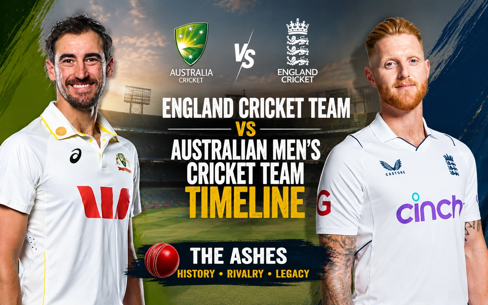 England Cricket Team vs Australian Men’s Cricket Team Timeline: Complete Ashes Journey & Historic Rivalry England Cricket Team vs Australian Men’s Cricket Team Timeline: Complete Ashes Journey & Historic Rivalry