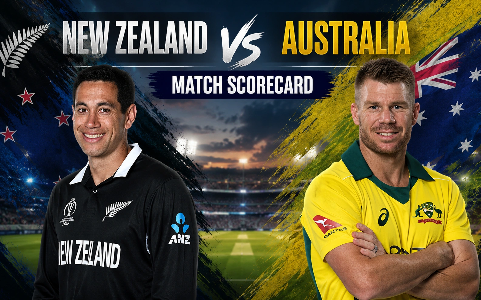New Zealand National Cricket Team vs Australian Men’s Cricket Team Match Scorecard: Full Scorecard, Stats & Match Highlights