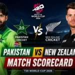 Pakistan National Cricket Team vs New Zealand National Cricket Team Match Scorecard