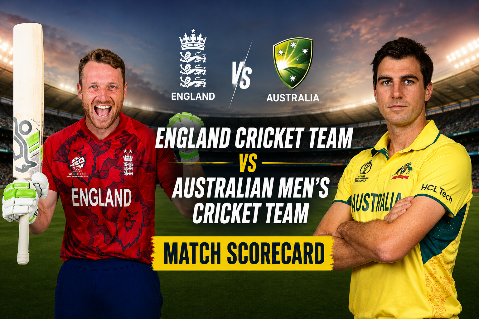 England Cricket Team vs Australian Men’s Cricket Team Match Scorecard: Complete Match Summary, Full Scorecard & Key Highlights